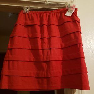 Red Tier Skirt